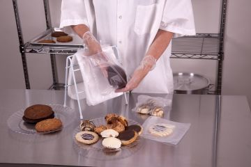 Saddle Pack Snack Bags, 6.75x6.75, Flip-Top, HDPE, Clear